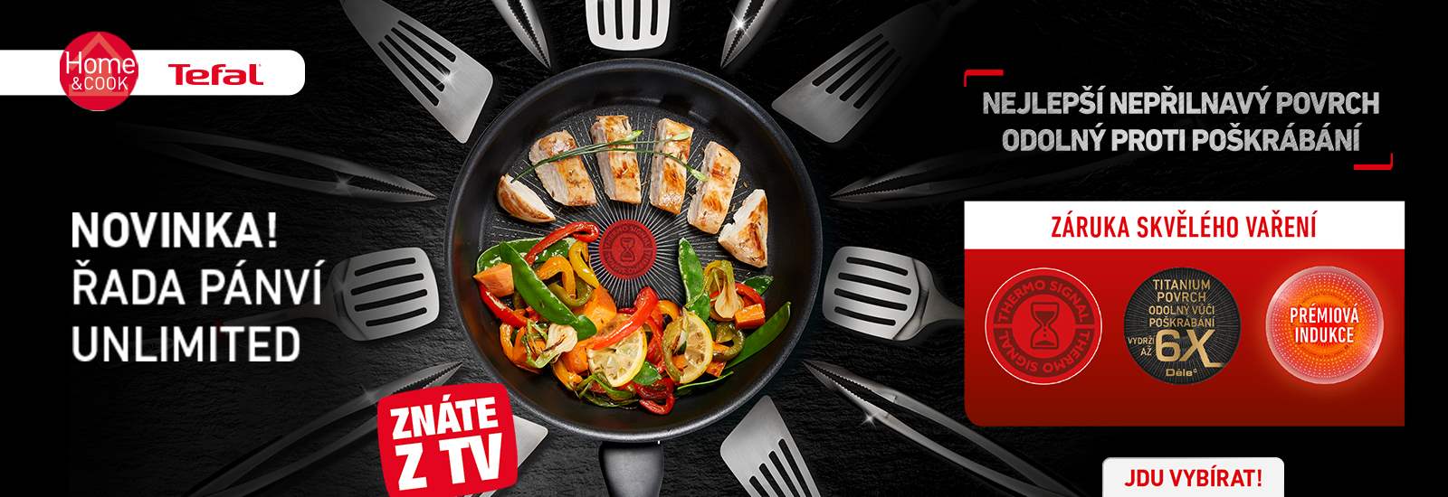 Pánev Tefal Unlimited G2550672 28 cm - Home & Cook: výrobce značek ...